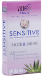 Victoria Voskové depilačné pásky tvár a bikiny Sensitive 20ks