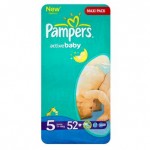 PAMPERS Active Baby Plienky 5 Junior 52ks