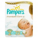 PAMPERS Premium Care Plienky 2 Mini 72ks