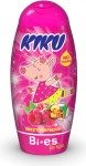 KIKU Sweet Raspberry 3v1 detský sprchový gél, šampón a pena 250ml