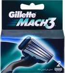 GILLETTE Mach 3 náhradné hlavice 2 ks