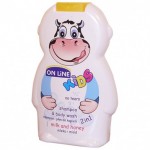 ON LINE kids 2v1 šampón a sprchový gel Milk&honey 250ml