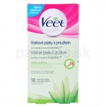 Veet Voskové depilačné prúžky pre suchú pokožku 12ks