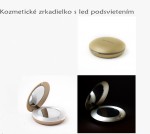 Juli Rosse Cestovné zrkadielko z led osvetlením 1ks