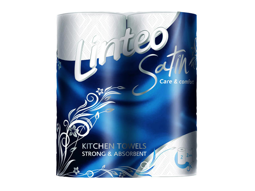 LINTEO Satin Kuchynské utierky 2 kotúče