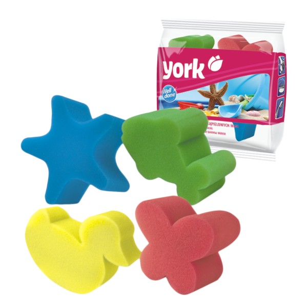 York špongia - zvieratká 4ks