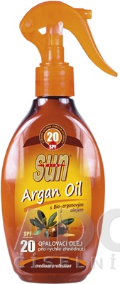 SunVital Argan Oil opaľovacie mlieko SPF20 200 ml