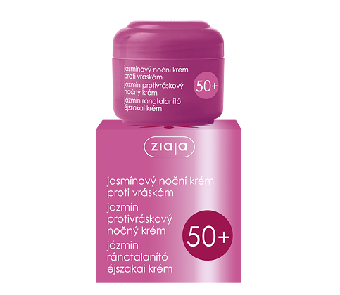 Ziaja Jasmín 50+ nočný krém proti vráskam 50 ml