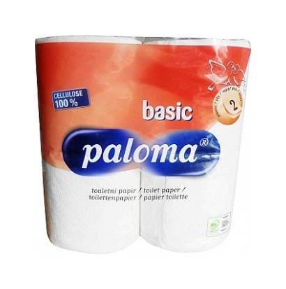 Paloma Basic Toaletný papier - biely 4 ks 