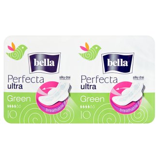 BELLA Perfecta Silky drai hygienické vložky ultra green 2 x 10ks