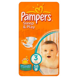 Pampers Sleep and Play Plienky 3 Midi 58 ks