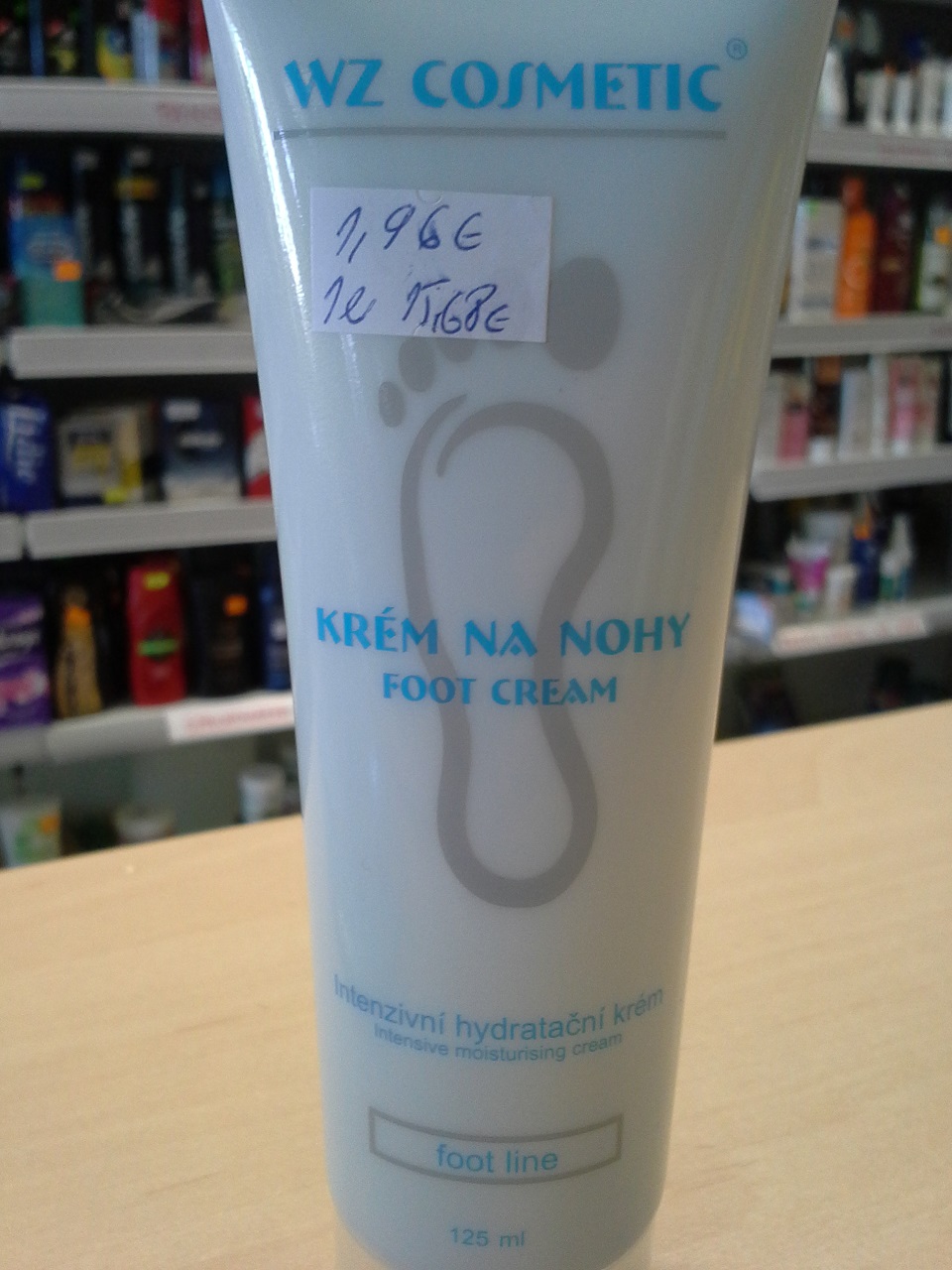 WZ Cosmetic Intenzívny hydratačný krém na nohy 125ml