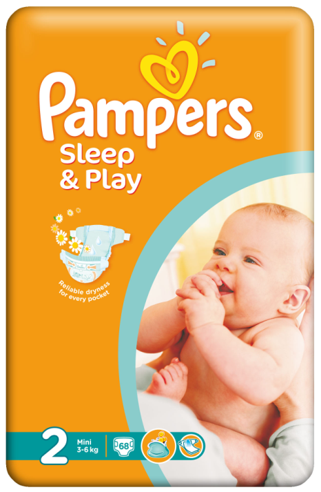 PAMPERS Sleep and Play Plienky 2 Mini 68ks