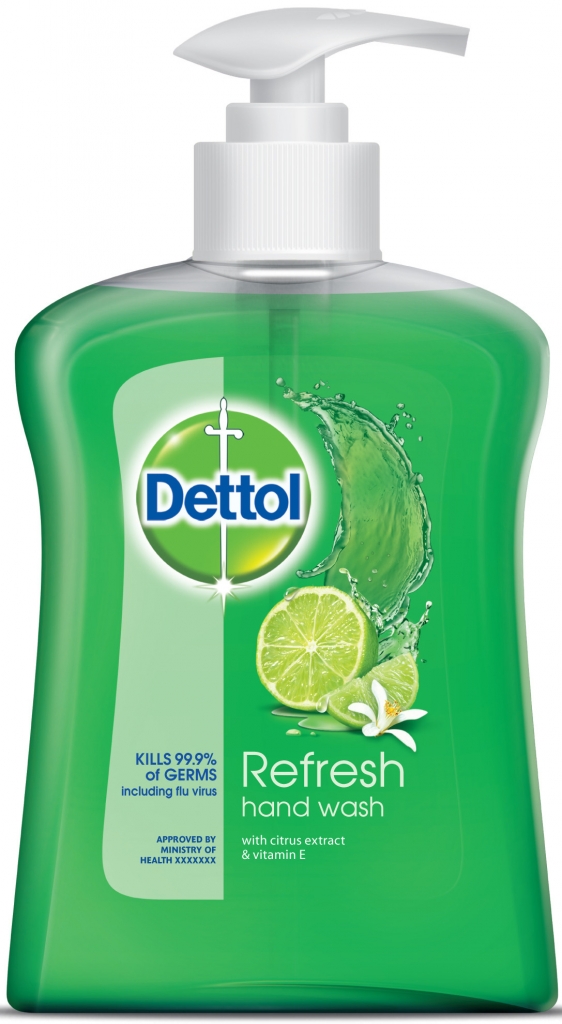 DETTOL Refresh Osviežujúce antibakteriálne mydlo dávkovač 250ml