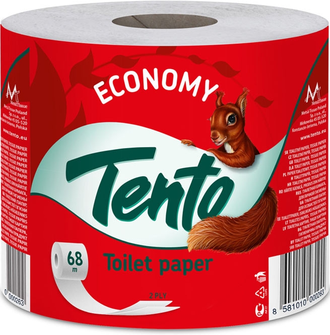 TENTO economy 2vrstvový toaletný papier 68m/1000útržkov