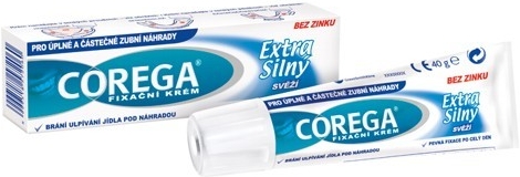 COREGA fixačný krém na umelý chrup strong 40g