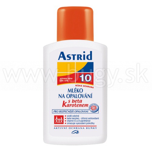 Astrid Mlieko na opaľovanie s betakaroténom SPF10 200ml