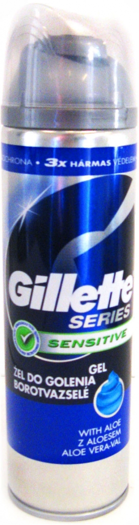 GILLETTE Series Sensitive Skin pánsky gél na holenie 200 ml