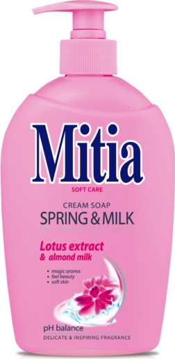 Mitia Spring and  Milk tekuté mydlo dávkovač 500 ml