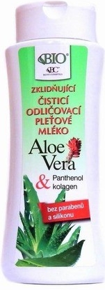 BC Bione Aloe Vera Čistiace odličovacie pleťové mlieko 255ml