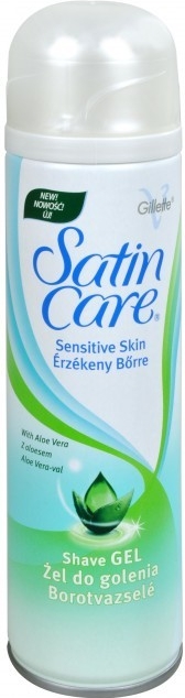 Gillette Satin Care Sensitive Skin Aloe Vera dámsky gél na holenie 200 ml