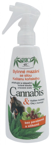 BC Bione Bylinné mazanie Cannabis s Gaštanom koňským 260ml