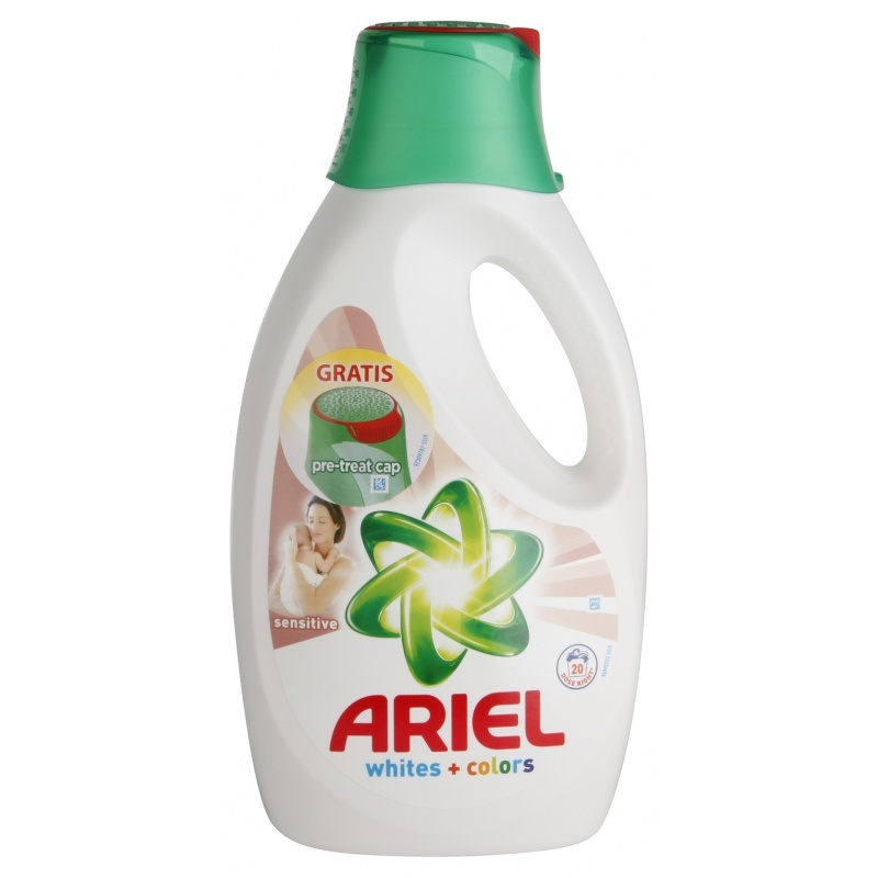 Ariel Sensitive prací gél na biele prádlo 1,3l