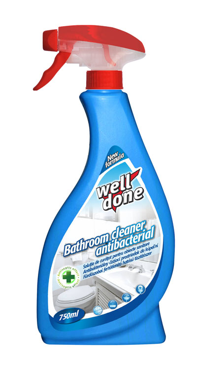 WELL DONE antibakteriálny prostriedok na čistenie kúpeľne 750 ml
