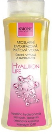 BC Bione Hyaluron Life Micelárna dvojfázová pleťová voda 255 ml