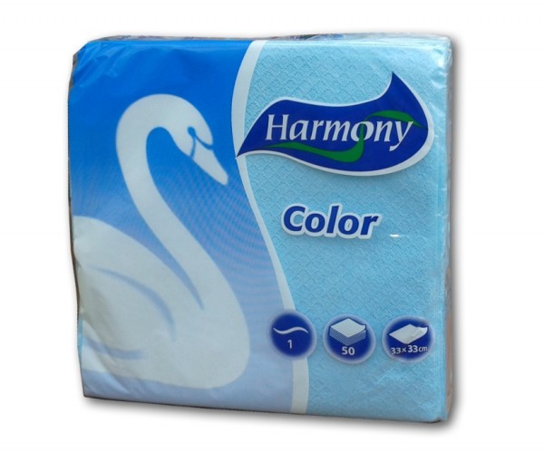 HARMONY servítky modré 50 ks