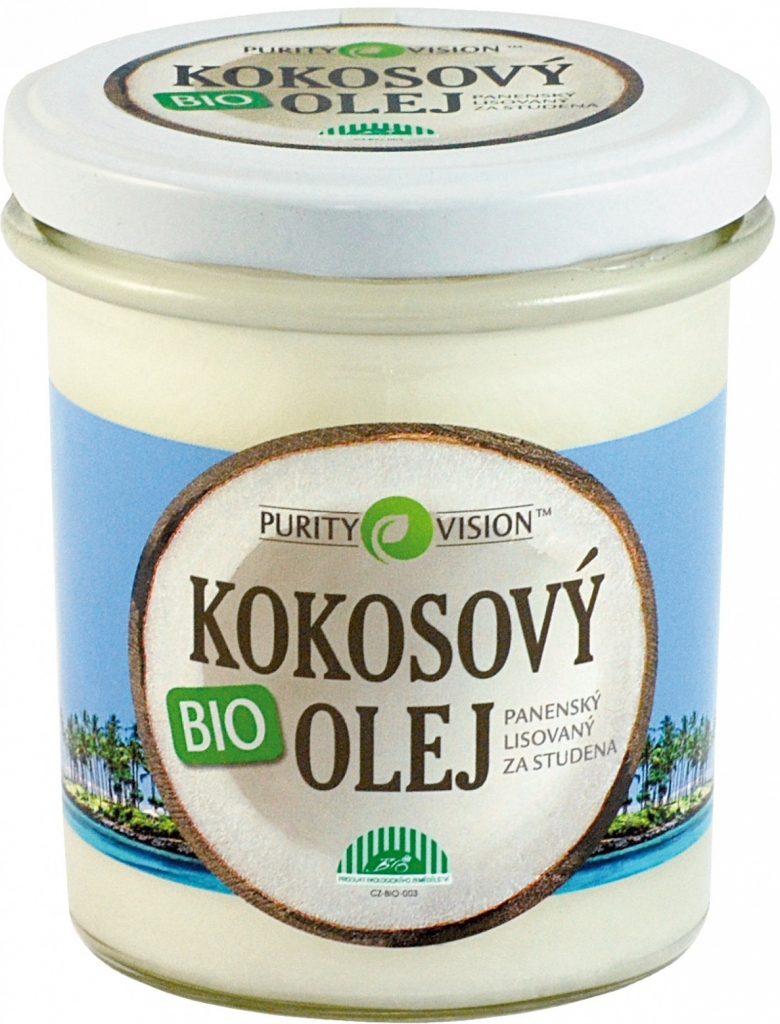 PURITY VISION BIO Panenský kokosový olej lisovaný za studena 100 ml