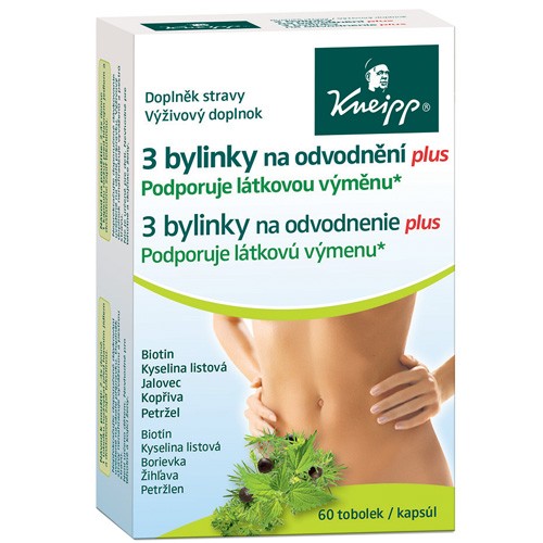 Kneipp 3 bylinky na odvodnenie - 60 kapsúl