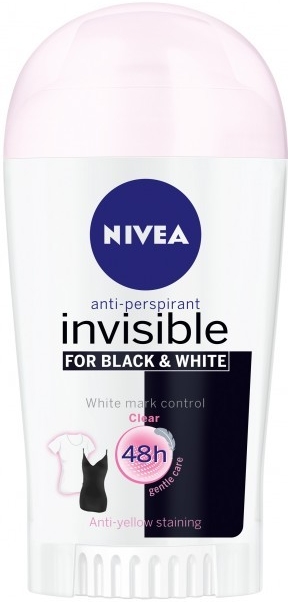 Nivea Invisible for Black & White Clear deostick 40ml