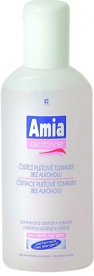 Amia Active čistiace pleťové tonikum bez alkoholu 200ml