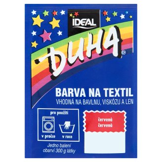 DUHA farba na textil červená 15 g