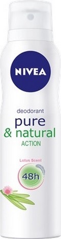 Nivea Pure & Natural Action lotos Woman deospray 150ml