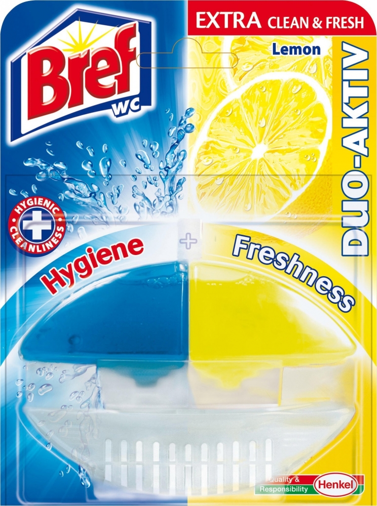 BREF Duo Aktiv Extra Clean & Fresh Lemon komplet WC gel záves 60ml