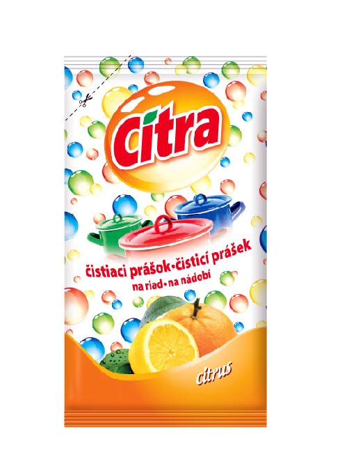 CITRA Citrón čistiaci piesok na riad náplň 400g