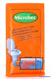 BROS Mikrobec mikrobiologický prípravok na biologickú likvidáciu obsahu septiku  25 g