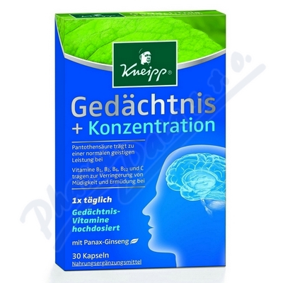 Kneipp pamäť a koncentrácia 30 kapsúl
