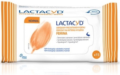 Lactacyd Femina obrúsky na intímnu hygienu 15 ks