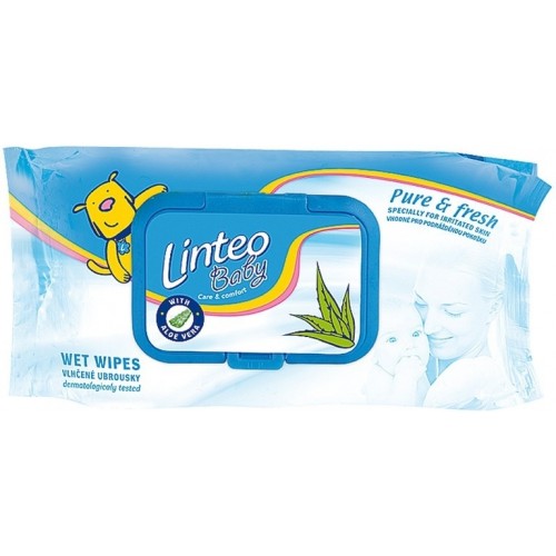 LINTEO Baby obrúsky vlhčené detské 80ks