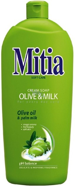 Mitia Olive and Milk tekuté mydlo náhradná náplň 1 l