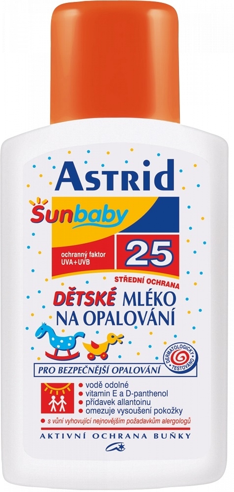 Astrid Sun Baby mlieko na opaľovanie SPF25 200 ml