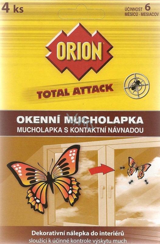 Orion Total Attack okenné mucholapka 4 ks