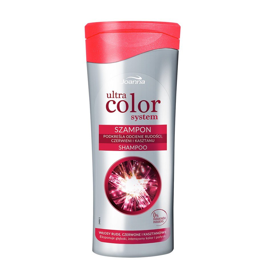 Joanna Ultra color šampón na vlasy s červeným medeným a gaštanovým odtieňom 200 ml