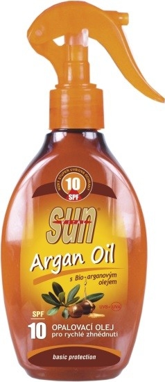 SunVital Argan Oil opaľovací olej SPF10 200 ml